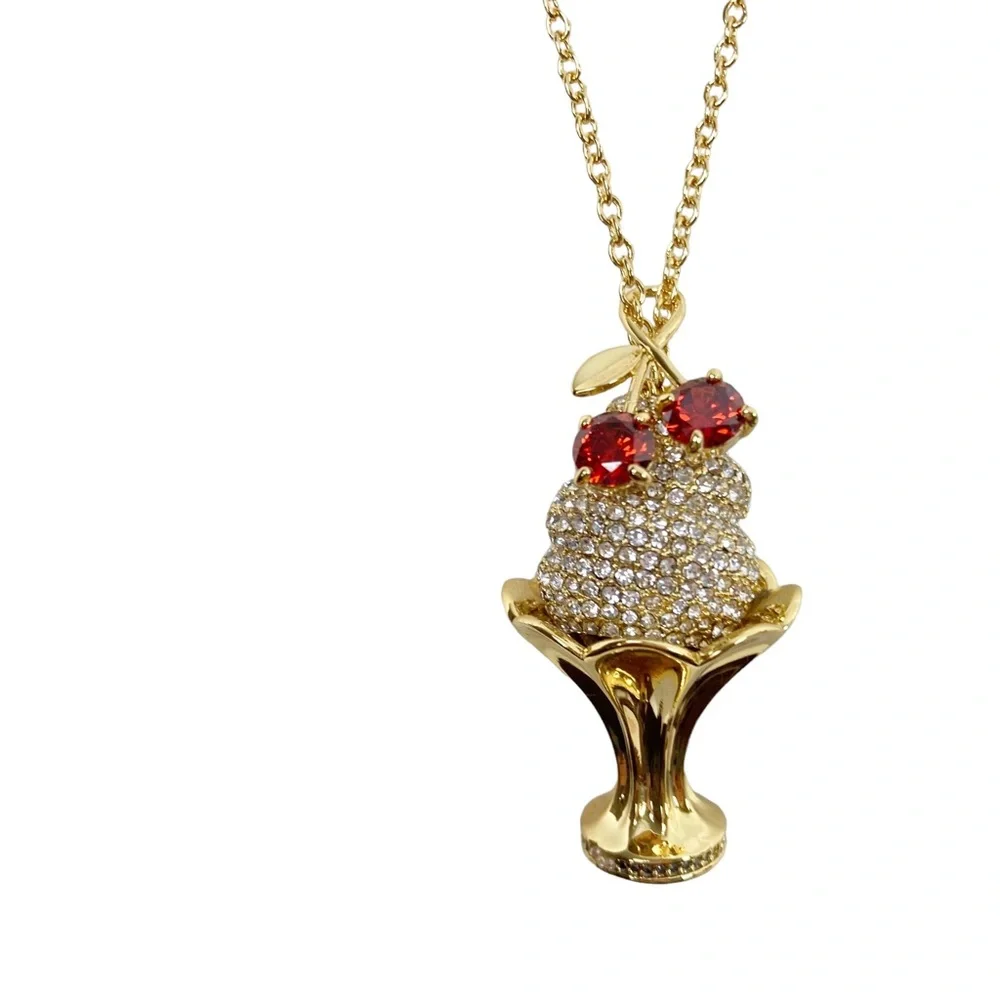 Kate Spade Ice Cream Sundae Pendant Necklace NWT